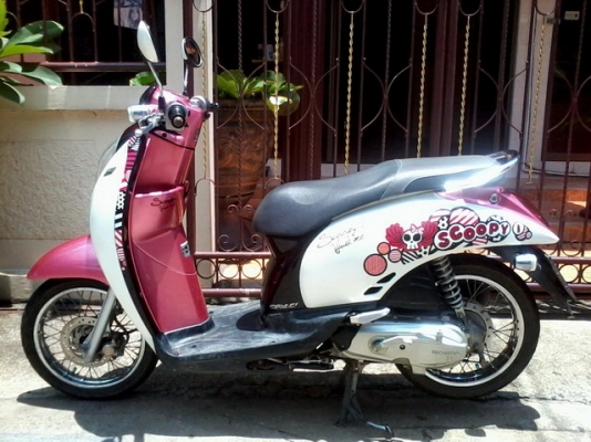 ขายScoopy i ปี55 รถเครื่องเดิมเครื่องดีสีสวย