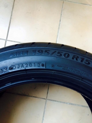 ขายยาง 15" 195-50R 15 ปี 13สวย 4 เส้น ขาย 2,900 บาท