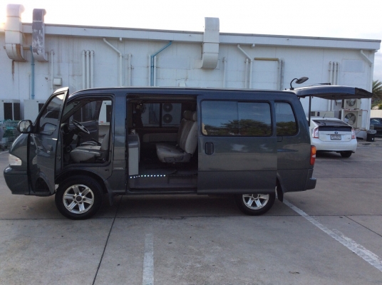 รถตู้เกียร์ พรีจีโอ ปี03 เครื่องดีเซล 2.7 เกียร์ธรรมดา เพาเวอร์ กระจกไฟฟ้า เซนทรัลล็อก ภายในแต่งVIP ทั้งคัน เครื่องเสียงพร้อมจอ21"ดูหนังฟังเพลงได้เลย แอร์หน้าแอร์ราวหลัง เบาะหนังสามแถวปรับหมันได้ ภายในสวยๆ ม่านรอบคัน ตัวถังบางเดิมสวยๆสีเงาบางสวยมาก แ รถตู้เกียร์ พรีจีโอ ปี03 เครื่องดีเซล 2.7 เกียร์ธรรมดา เพาเวอร์ กระจกไฟฟ้า เซนทรัลล็อก ภายในแต่งVIP ทั้งคัน เครื่องเสียงพร้อมจอ21"ดูหนังฟังเพลงได้เลย แอร์หน้าแอร์ราวหลัง เบาะหนังสามแถวปรับหมันได้ ภายในสวยๆ ม่านรอบคัน ตัวถังบางเดิมสวยๆสีเงาบางสวยมาก แ