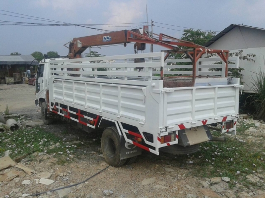 HINO FC เครื่องWO6E165แรง ดั้ม6ตัน เครนSuperZ ท้องV3ตัน รถใช้งานได้ดีมาก กระบะยาว 5ม.แซสซีสวยไม่ผุมีแอร์ เครื่องแรง  ราคา 690,000 สนใจโทร 0982836459