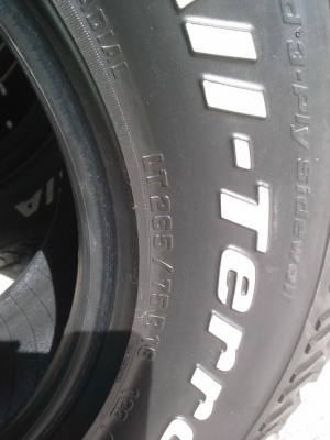 BF All USA. 265/75/16 ปี11 สภาพสวยๆ 1ชุด