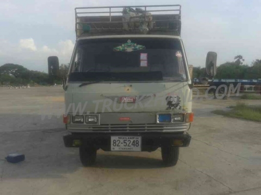 รถบรรทุก 6 ล้อ HINO KM779  4 สูบ 117 แรงม้า กระบะคาร์โก้รั้วเหล็ก ปีจดทะเบียน 2534