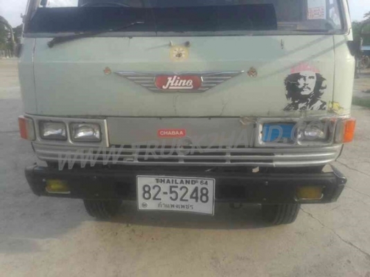 รถบรรทุก 6 ล้อ HINO KM779  4 สูบ 117 แรงม้า กระบะคาร์โก้รั้วเหล็ก ปีจดทะเบียน 2534