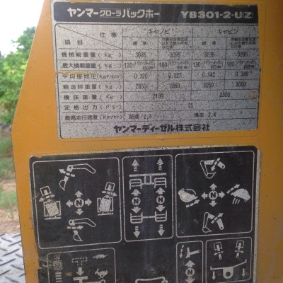 ขายแม็คโคยันม่าYB301 ขนาดPC30 สภาพเก่านอก พร้อมใช้งาน