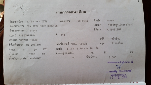 ขายหัวลากสิบล้อFN527M-TG0208