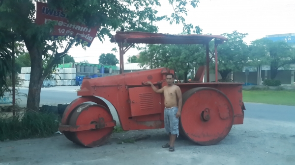 รถสามล้อ บดถนน น้ำหนัก 8.5 ตัน รถใช้งานได้