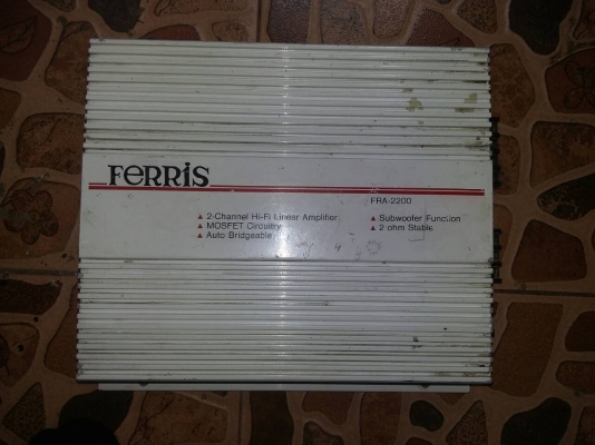 ขายแอมป์ Ferris รุ่น FRA-2200 (200W)2ch ใช้ได้ปกติขายถูกๆ 900.-