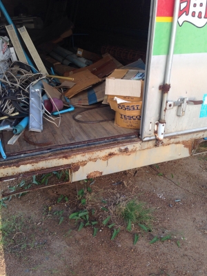 ตู้แห้งติดรถ ตั้งพื้น ตู้แห้งถอดจากรถสิบล้อยาว