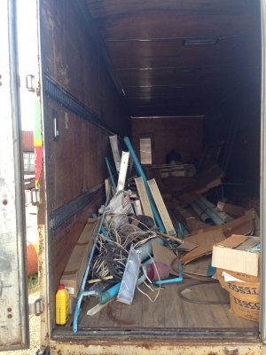 ตู้แห้งติดรถ ตั้งพื้น ตู้แห้งถอดจากรถสิบล้อยาว