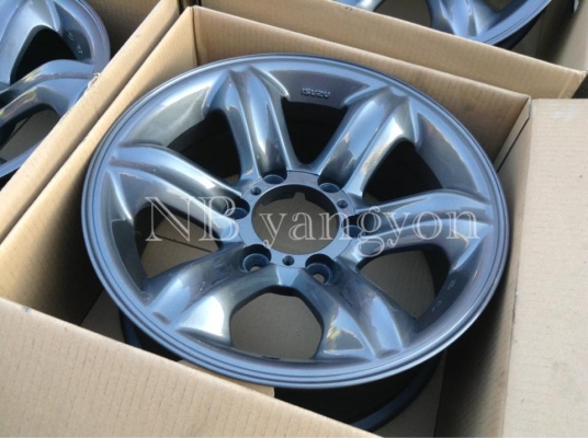 ล้อแม็ก Isuzu เล็บเหยี่ยว แท้ ขอบ 16 สีเทา (คว้านเบ้าแล้ว ใส่ toyota ได้เลย)