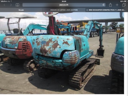 Komatsu Pc20-7 แทรคแหลก ไปพ์ปิ้ง เpดรื่อง3สูบ ปั้มดี รถยังไม่เคยไช้ในไทยเอกสารพร้อม