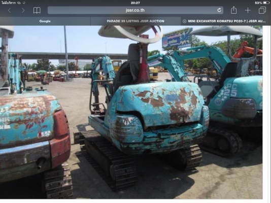 Komatsu Pc20-7 แทรคแหลก ไปพ์ปิ้ง เpดรื่อง3สูบ ปั้มดี รถยังไม่เคยไช้ในไทยเอกสารพร้อม