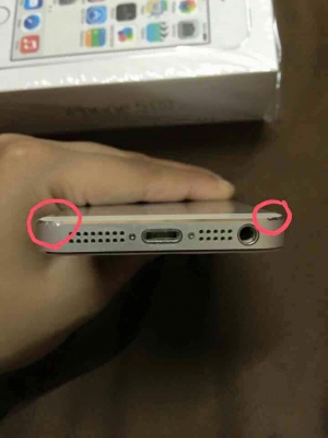 ขาย IPHONE 5s 32GB สีขาวเครื่อง 0 dtac มีรอยตามรูปคับ