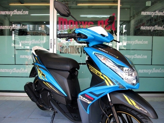 MIO 125 i ลาย MX ตัวท็อปล้อแมกซ์  สีฟ้าดำ สีใหม่ล่าสุด รถเดือน มกราคม ปี 58 ไมล์ 1813 โล ฟรีโอน แถม 4 รายการ 35900