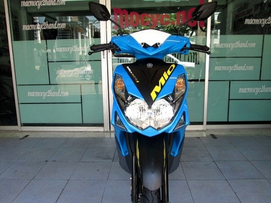 MIO 125 i ลาย MX ตัวท็อปล้อแมกซ์  สีฟ้าดำ สีใหม่ล่าสุด รถเดือน มกราคม ปี 58 ไมล์ 1813 โล ฟรีโอน แถม 4 รายการ 35900