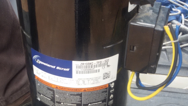 คอมเพลสเซอร์ Copeland Scroll ZR108KC-TFD-522 ขนาด90000btu