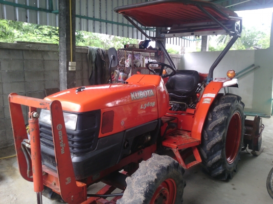 รถไถคูโบต้า L  3408 ปี 52 อุปกรณ์ครบ 3 อย่าง ดันหน้า ผานหลัง โรตาลี่