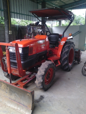 รถไถคูโบต้า L  3408 ปี 52 อุปกรณ์ครบ 3 อย่าง ดันหน้า ผานหลัง โรตาลี่