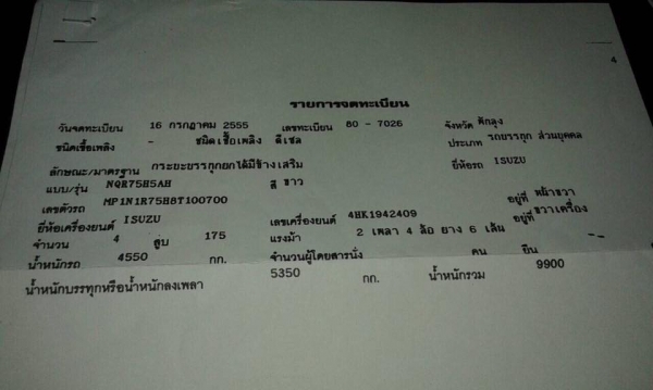 ขายดาวน์ 6 ล้อดั้ม Isuzu 175 แรง ปี 55 รถบรรทุกขี้ยางแห้ง ใช้น้อยมาก 14500 กม.รถสวยมากๆขายดาวน์550000 ผ่อนอีก 600000