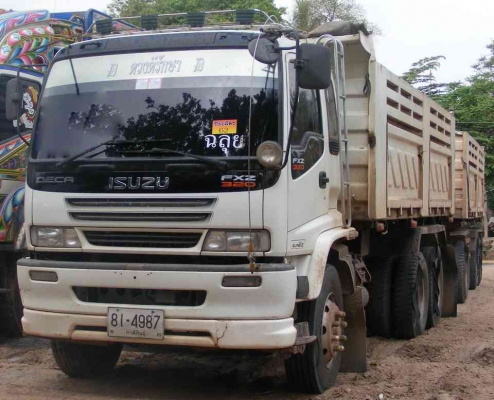 ขาย ISUZU FXZ 270 HP EURO 2 # ปี 2548 รถบรรทุก 22 ล้อ(พ่วงแม่ลูกดัมพ์) พ่วงลูก 3 เพลาแท้.