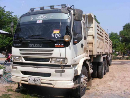 ขาย ISUZU FXZ 270 HP EURO 2 # ปี 2548 รถบรรทุก 22 ล้อ(พ่วงแม่ลูกดัมพ์) พ่วงลูก 3 เพลาแท้.