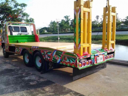 ขายกระบะเทรนเลอร์บรรทุกรถเกี่ยวข้าว รถตีดิน รถแมคโค