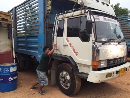 10 ล้อเพลาเดียว 170 แรง มิตซูบิชิ FN516M รถสวยดี ยางสวยเบรคทิฟฟี่ กระบะคอกเหล็ก 6 ม. รถสภาพดี คัสซีสวยเครื่องแห้งเล่มพร้อม