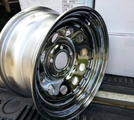 ขายกระทะโครเมียมขอบ15