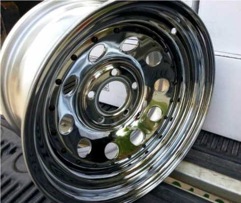 ขายกระทะโครเมียมขอบ15