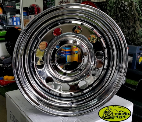 ขายกระทะโครเมียมขอบ15