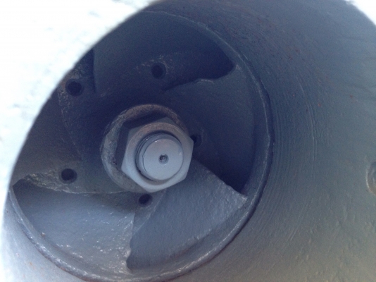 ขายปั้มน้ำหอยโข่ง Teral ขนาดเข้า 5 นิ้ว ออก 4 นิ้ว ใบพัดเหล็กหล่อ พร้อมมอเตอร์ mitsubishi 15HP 380V พร้อมใช้งาน