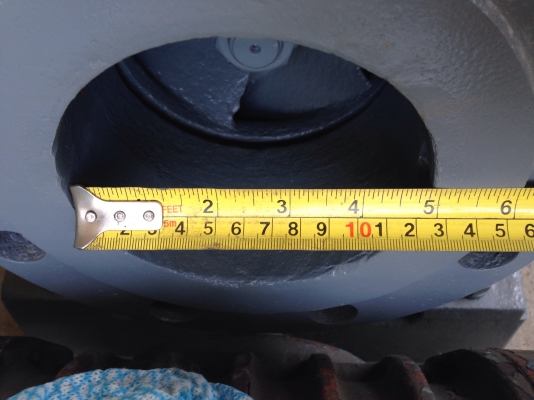 ขายปั้มน้ำหอยโข่ง Teral ขนาดเข้า 5 นิ้ว ออก 4 นิ้ว ใบพัดเหล็กหล่อ พร้อมมอเตอร์ mitsubishi 15HP 380V พร้อมใช้งาน