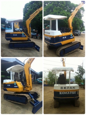 ขายด่วน KOMATSU PC 20-3 สภาพพร้อมใช้งาน เครื่องดี ปั้มดี เอวแน่น เอกสารครบ