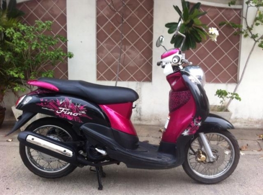Yamaha Fino ชมพู ดำ เครื่องดี เดิม สวย พร้อมใช้