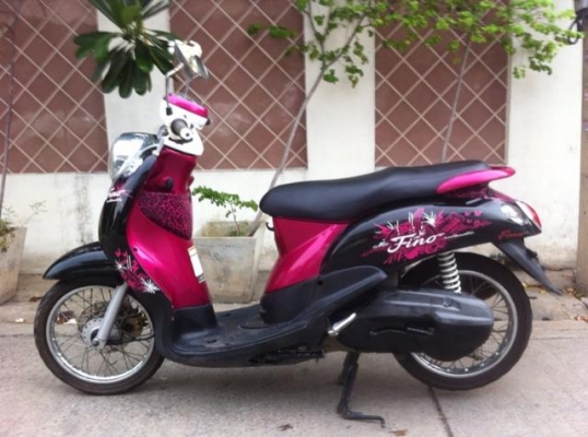 Yamaha Fino ชมพู ดำ เครื่องดี เดิม สวย พร้อมใช้