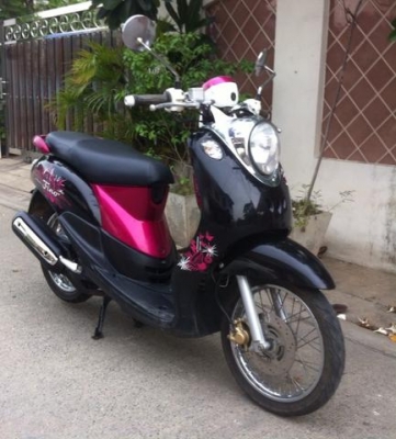 Yamaha Fino ชมพู ดำ เครื่องดี เดิม สวย พร้อมใช้