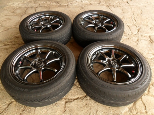 แม็กซิ่ง แฝดCE28ญี่ปุ่นแท้ ขอบ15 พร้อมยาง-4รู100และ4รู114 (4ล้อ 6,900บ.)สีแบล็คโครม