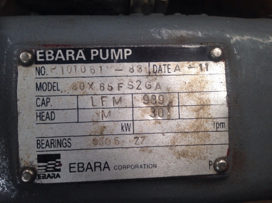 ขายหัวปั้มน้ำหอยโข่งสแตนเลส Ebara ขนาดเข้า 2นิ้ว ออก 1นิ้ว ใบพัดสแตนเลส อย่างดี สภาพสวยใช้งานมาน้อยมาก ขายหัวปั้มน้ำหอยโข่งสแตนเลส Ebara ขนาดเข้า 2นิ้ว ออก 1นิ้ว ใบพัดสแตนเลส อย่างดี สภาพสวยใช้งานมาน้อยมาก