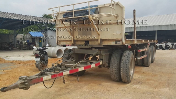 HINO FM 344 แรงม้า ติดเครนห้าตัน ขายทั้งพ่วงจ๊ะ