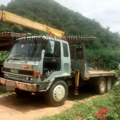 ISUZU คัซซีตัวเลข ติดเครนสามตัน