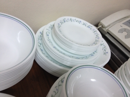 corelle จาน ชาม ถ้วย 120 ชิ้น จาก อเมริกา