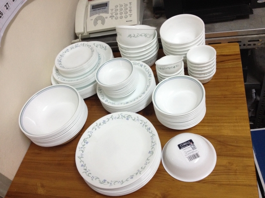 corelle จาน ชาม ถ้วย 120 ชิ้น จาก อเมริกา