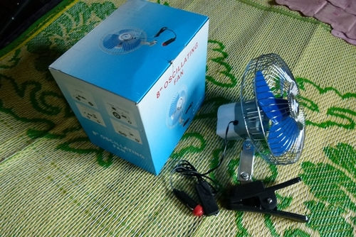 พัดลมติดรถยนต์ เรือ รถกะบะ ปิคอัพ แทรกเตอร์