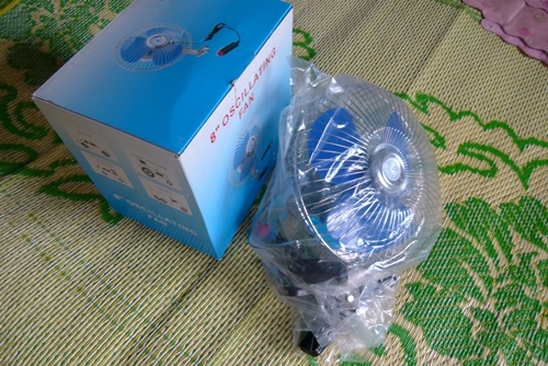 พัดลมติดรถยนต์ เรือ รถกะบะ ปิคอัพ แทรกเตอร์