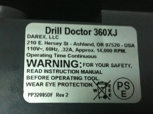 เครื่องเจียร์ลับดอกส่วาน Drill  Doctor รุ่น X 360  จับดอกได้ถึงขนาด 13 มม.
