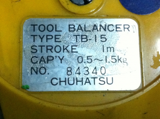 รอกแขวนของช่วยผ่อนแรง TOOL BALANCER ปรับแรงยกมากน้อยตามน้ำหนัก