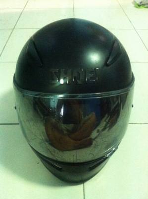 SHOEI Z6 สีดำ ผ้าข้างในไม่มีขาด มือ2 ญี่ปุ่น