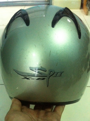 SHOEI SP II X- ตามสภาพ ผ้าเปื่อยตรงรดคาง แต่ผ้าข้างในไม่ขาด มือ2 ญี่ปุ่น