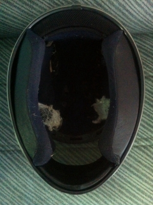 SHOEI SP II X- ตามสภาพ ผ้าเปื่อยตรงรดคาง แต่ผ้าข้างในไม่ขาด มือ2 ญี่ปุ่น