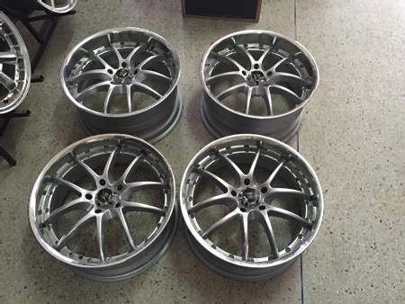 ล้อแท้มือสอง W work vs ขอบ18 หน้า8 หลัง9 5รู114